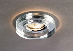 IL30821CH  Crystal Downlight Deep Round Rim Only Clear